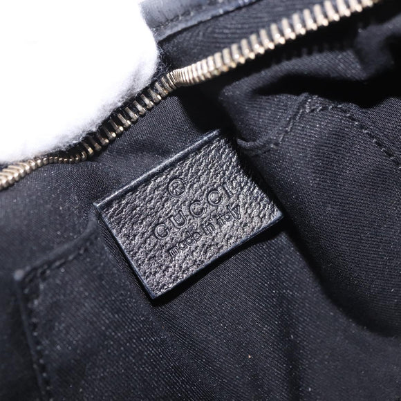 GUCCI GG Canvas Shoulder Bag Black Gold 130939 Auth 185370V