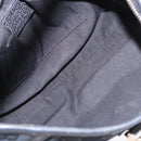 GUCCI GG Canvas Shoulder Bag Black Gold 130939 Auth 185370V-10