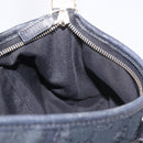 GUCCI GG Canvas Shoulder Bag Black Gold 130939 Auth 185370V-21