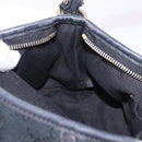 GUCCI GG Canvas Shoulder Bag Black Gold 130939 Auth 185370V-22