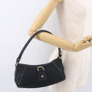 GUCCI GG Canvas Shoulder Bag Black Gold 130939 Auth 185370V-24