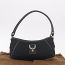 GUCCI GG Canvas Shoulder Bag Black Gold 130939 Auth 185370V-12