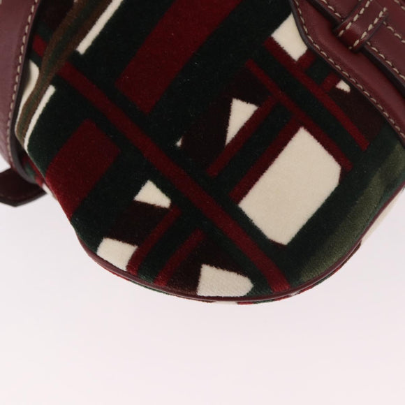 GUCCI Jackie Shoulder Bag Velor Green Gold 163804 Auth 185371SM