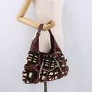 GUCCI Jackie Shoulder Bag Velor Green Gold 163804 Auth 185371SM-24