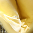 PRADA Hand Pouch Satin Yellow Silver Auth 185373SAM-20