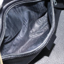 CELINE Macadam Canvas Hand Bag PVC Leather Black Gold Auth 185380A-11