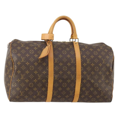 LOUIS VUITTON Monogram Keepall 50 Boston Bag M41426 LV Auth 185384A