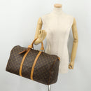 LOUIS VUITTON Monogram Keepall 50 Boston Bag M41426 LV Auth 185384A-22