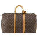 LOUIS VUITTON Monogram Keepall 50 Boston Bag M41426 LV Auth 185384A-2