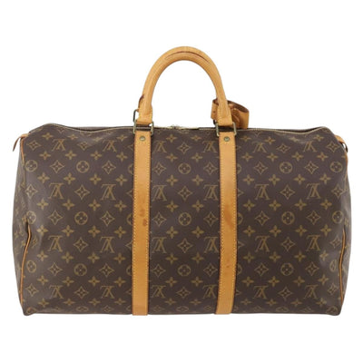LOUIS VUITTON Monogram Keepall 50 Boston Bag M41426 LV Auth 185384A - 0