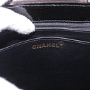 CHANEL Matelasse Hand Bag Patent leather Black Gold CC Auth 185385A-17
