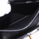CHANEL Matelasse Hand Bag Patent leather Black Gold CC Auth 185385A-22