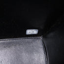 CHANEL Matelasse Hand Bag Patent leather Black Gold CC Auth 185385A-23
