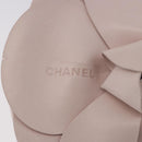 CHANEL Camellia Chain Hand Bag Lamb Skin Pink Gold CC Auth 185386SM-19