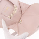 CHANEL Camellia Chain Hand Bag Lamb Skin Pink Gold CC Auth 185386SM-8