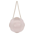 CHANEL Camellia Chain Hand Bag Lamb Skin Pink Gold CC Auth 185386SM-13