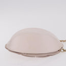 CHANEL Camellia Chain Hand Bag Lamb Skin Pink Gold CC Auth 185386SM-3
