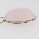 CHANEL Camellia Chain Hand Bag Lamb Skin Pink Gold CC Auth 185386SM-4