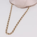 CHANEL Camellia Chain Hand Bag Lamb Skin Pink Gold CC Auth 185386SM-7