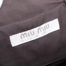 Miu Miu Hand Bag Leather Red Silver Auth 185391V-18