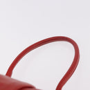Miu Miu Hand Bag Leather Red Silver Auth 185391V-9