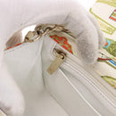 CHANEL Cuba Collection Matelasse 20 Chain Bag Satin White Gold CC Auth 185394SM-23