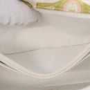 CHANEL Cuba Collection Matelasse 20 Chain Bag Satin White Gold CC Auth 185394SM-24