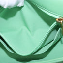 CHANEL Matelasse20 Chain Shoulder Bag Lamb Skin Green Gold CC Auth 185396SM-27