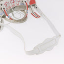 BALENCIAGA Classic Graffiti The City Hand Bag Leather 2way White Auth 185398V-11