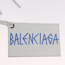 BALENCIAGA Classic Graffiti The City Hand Bag Leather 2way White Auth 185398V-31