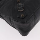 BALENCIAGA The First Hand Bag Leather 2way Black 103208 Auth 185399SAM-12
