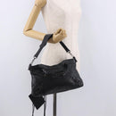 BALENCIAGA The First Hand Bag Leather 2way Black 103208 Auth 185399SAM-29