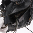 BALENCIAGA The First Hand Bag Leather 2way Black 103208 Auth 185400V-18