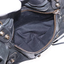 BALENCIAGA The First Hand Bag Leather 2way Black 103208 Auth 185400V-25