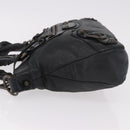 BALENCIAGA The First Hand Bag Leather 2way Black 103208 Auth 185400V-5