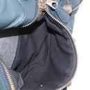BALENCIAGA The Giant City Hand Bag Leather 2way Navy Gold 173084 Auth 185401M-22