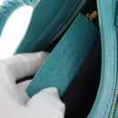 BALENCIAGA Giant Mini City Bag Leather 2way Turquoise Blue 309544 Auth 185402SAM-25