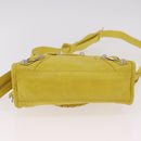 BALENCIAGA Giant Mini City Hand Bag Leather 2way Yellow 309544 Auth 185403M-11