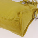 BALENCIAGA Giant Mini City Hand Bag Leather 2way Yellow 309544 Auth 185403M-15