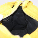 BALENCIAGA Giant Mini City Hand Bag Leather 2way Yellow 309544 Auth 185403M-20