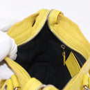 BALENCIAGA Giant Mini City Hand Bag Leather 2way Yellow 309544 Auth 185403M-21