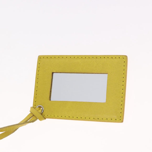 BALENCIAGA Giant Mini City Hand Bag Leather 2way Yellow 309544 Auth 185403M
