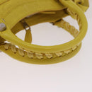 BALENCIAGA Giant Mini City Hand Bag Leather 2way Yellow 309544 Auth 185403M-7