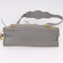 BALENCIAGA Classic Metallic Edge Mini City 2way Gray 390160 Auth 185404SAM-11