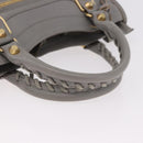 BALENCIAGA Classic Metallic Edge Mini City 2way Gray 390160 Auth 185404SAM-7
