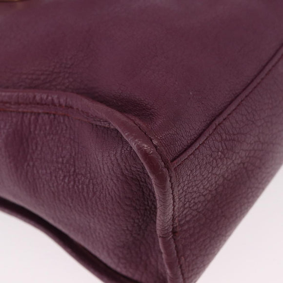BALENCIAGA Classic Metallic Edge City S 2way Purple 432831 Auth 185405SAM