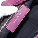 BALENCIAGA Classic Metallic Edge City S 2way Purple 432831 Auth 185405SAM-20