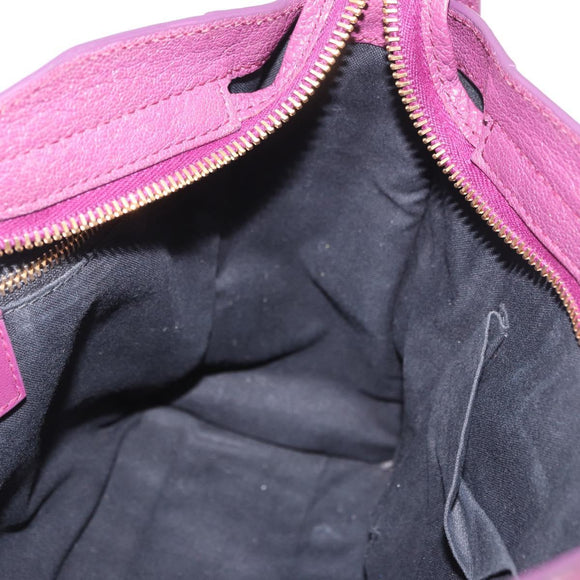 BALENCIAGA Classic Metallic Edge City S 2way Purple 432831 Auth 185405SAM