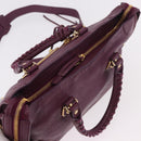 BALENCIAGA Classic Metallic Edge City S 2way Purple 432831 Auth 185405SAM-6