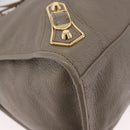 BALENCIAGA Classic Metallic Edge City Bag 2way Beige 390154 Auth 185406SAM-15